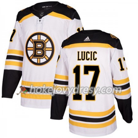 Pánské Hokejový Dres Boston Bruins Milan Lucic 17 Bílá 2017-2018 Adidas Authentic